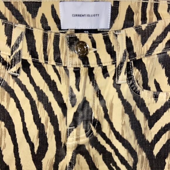 Current Elliot The Ruby Crop Zebra Print Jean sz 23‎ - Picture 6 of 11